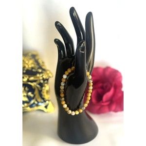 Natural Crazy Lace Agate Bracelet Yellow 6MM